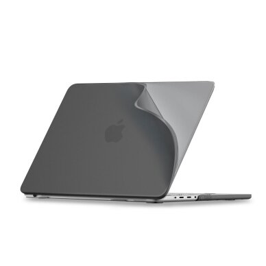 MacBook Pro 14" 2021 / 2023 / 2024 / 2025 / 2026 Tech-Protect Softshell dėklas - Matinis juodas 1
