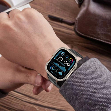 Apple Watch 44 / 45 / 46 / 49 mm Tech-Protect Stainless apyrankė – juoda 3