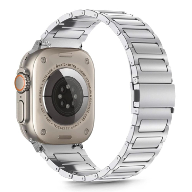Apple Watch 44 / 45 / 46 / 49 mm Tech-Protect Stainless apyrankė – sidabrinė 2