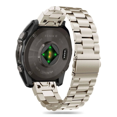 Garmin Fenix 5 / 6 / 6 PRO / 7 / 8 (47 mm) / E Tech-Protect Stainless apyrankė – titano spalvos 1