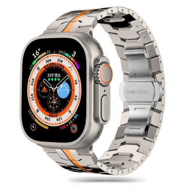 Tech-Protect Stainless Line Apyrankė Apple Watch 4 / 5 / 6 / 7 / 8 / 9 / SE / Ultra 1 / 2 (42/44/45/49 mm) - Titanium Orange Tech-Protect Stainless Line Apyrankė Apple Watch 4 / 5 / 6 / 7 / 8 / 9 / SE / Ultra 1 / 2 (42/44/45/49 mm) - Titanium Orange