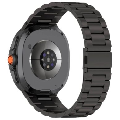 Samsung Galaxy Watch 40/44/46 mm Tech-Protect Stainless Steel plieninis dirželis – juodas 1