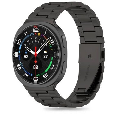 Samsung Galaxy Watch 40/44/46 mm Tech-Protect Stainless Steel plieninis dirželis – juodas