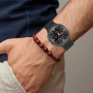 Samsung Galaxy Watch 40/44/46 mm Tech-Protect Stainless Steel plieninis dirželis – sidabrinis 3