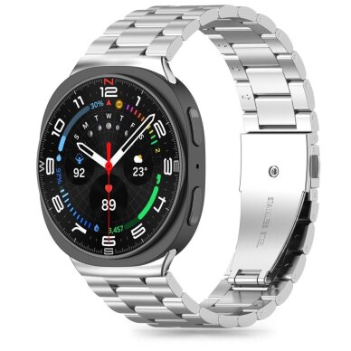 Samsung Galaxy Watch 40/44/46 mm Tech-Protect Stainless Steel plieninis dirželis – sidabrinis