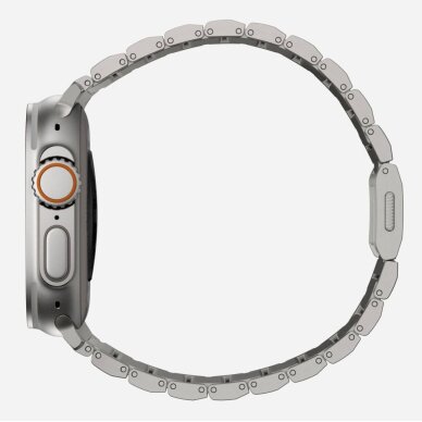 Akcija! Tech-Protect SteelBand Apyrankė Apple Watch 4 / 5 / 6 / 7 / 8 / 9 / SE / Ultra 1 / 2 (42/44/45/49 mm) - titanium  2