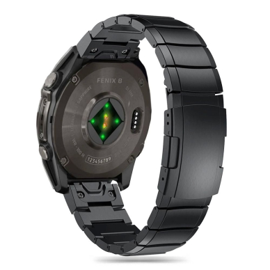 Garmin Fenix 5 / 6 / 6 PRO / 7 / 8 (47 mm) / E Tech-Protect SteelBand apyrankė – juoda 2