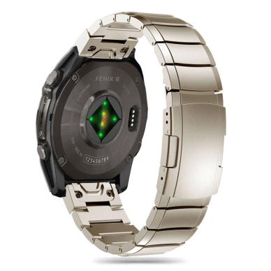 Garmin Fenix 5X / 5X PLUS / 6X / 6X PRO / 7X / 8 (51 mm) Tech-Protect SteelBand apyrankė – titano spalvos 1
