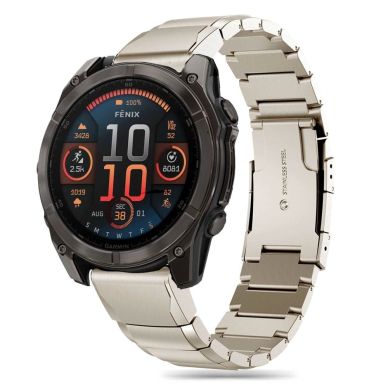 Garmin Fenix 5X / 5X PLUS / 6X / 6X PRO / 7X / 8 (51 mm) Tech-Protect SteelBand apyrankė – titano spalvos