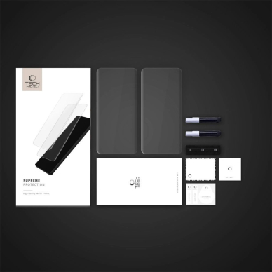 Tech-Protect Supreme Protection grūdintas stiklas skirtas Xiaomi Redmi Note 14 PRO / 14 PRO+ 5G / Poco X7 5G – skaidrus 3