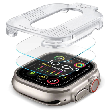Tech-Protect Supreme stiklo komplektas 2 vnt. Apple Watch Ultra 1/2 (49 mm) – Skaidrus 1