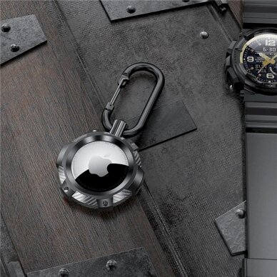 Tech-Protect TPUCarbon Dėklas Apple AirTag - Juodas 3 Tech-Protect TPUCarbon Dėklas Apple AirTag - Juodas 3