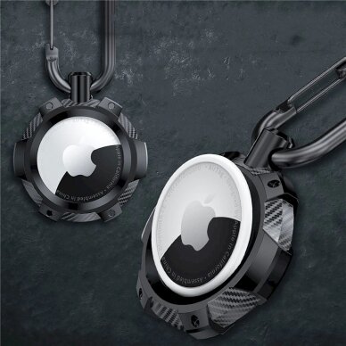 Tech-Protect TPUCarbon Dėklas Apple AirTag - Juodas 8 Tech-Protect TPUCarbon Dėklas Apple AirTag - Juodas 8