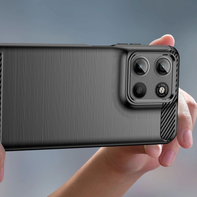 Tech-Protect TPUCarbon dėklas Motorola Moto G15 / G15 Power - juodas 3