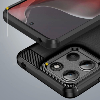 Tech-Protect TPUCarbon dėklas Motorola Moto G15 / G15 Power - juodas 4