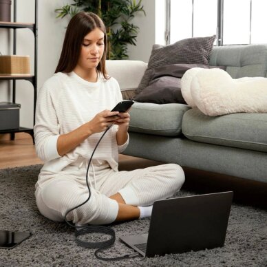 Krovimo laidas Tech-Protect UB10T UltraBoost USB-C PD240W / QC4.0 200 cm – juodas 5 Krovimo laidas Tech-Protect UB10T UltraBoost USB-C PD240W / QC4.0 200 cm – juodas 5