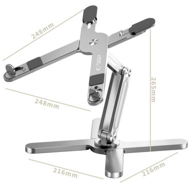 Tech-Protect ULS200 universal stand laptops up to 16" - silver 3 Tech-Protect ULS200 universal stand laptops up to 16" - silver 3