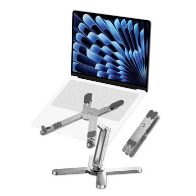 Tech-Protect ULS200 universal stand laptops up to 16" - silver 4 Tech-Protect ULS200 universal stand laptops up to 16" - silver 4