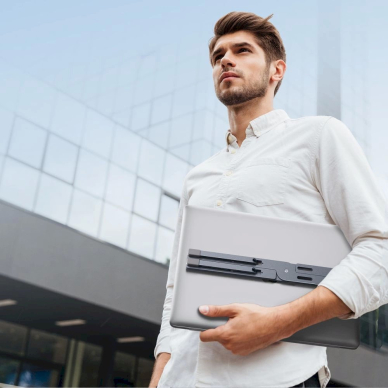 Tech-Protect ULS300 Nešiojamo kompiuterio stovas – pilkas 7 Tech-Protect ULS300 Nešiojamo kompiuterio stovas – pilkas 7