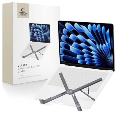 Tech-Protect ULS300 Nešiojamo kompiuterio stovas – pilkas Tech-Protect ULS300 Nešiojamo kompiuterio stovas – pilkas