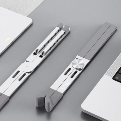 Tech-Protect ULS300 Nešiojamo kompiuterio stovas – sidabrinis 4 Tech-Protect ULS300 Nešiojamo kompiuterio stovas – sidabrinis 4
