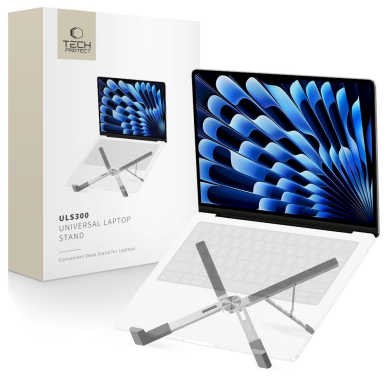 Tech-Protect ULS300 Nešiojamo kompiuterio stovas – sidabrinis