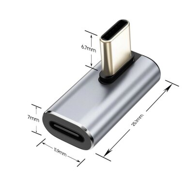 USB-C kampinis adapteris Tech-Protect UltraBoost AA03 – pilkas 1