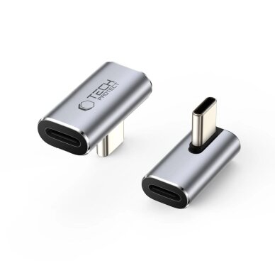 USB-C kampinis adapteris Tech-Protect UltraBoost AA03 – pilkas USB-C kampinis adapteris Tech-Protect UltraBoost AA03 – pilkas