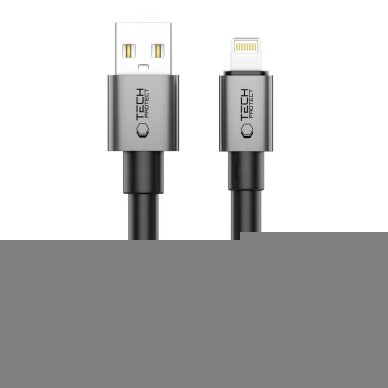 Krovimo laidas Tech-Protect UltraBoost DNA USB-A / Lightning 15W / 2.4A 100 cm – pilkas Krovimo laidas Tech-Protect UltraBoost DNA USB-A / Lightning 15W / 2.4A 100 cm – pilkas