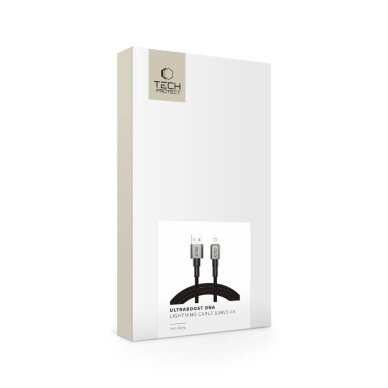Krovimo laidas Tech-Protect UltraBoost DNA USB-A / Lightning 15W / 2.4A 200 cm – pilkas 7 Krovimo laidas Tech-Protect UltraBoost DNA USB-A / Lightning 15W / 2.4A 200 cm – pilkas 7