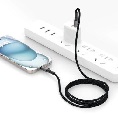 Krovimo laidas Tech-Protect UltraBoost DNA USB-C PD100W / 5A 25 cm – pilkas 5