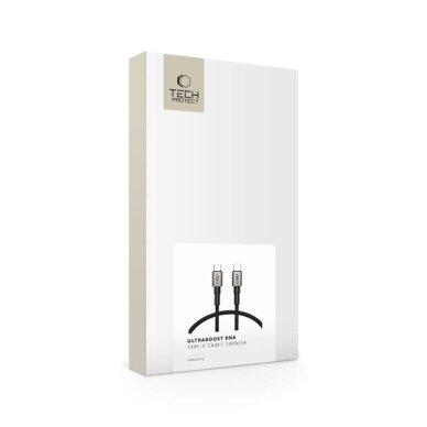 Krovimo laidas Tech-Protect UltraBoost DNA USB-C PD100W / 5A 50 cm – pilkas 6