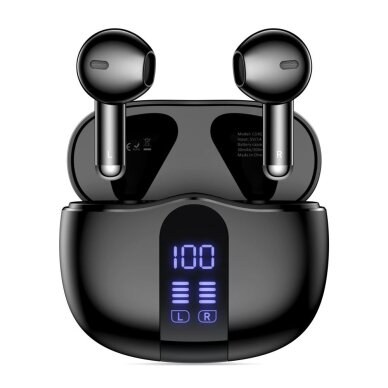 Belaidės ausinės Tech-Protect UltraBoost TWS Core G2 – juodos 1 Belaidės ausinės Tech-Protect UltraBoost TWS Core G2 – juodos 1