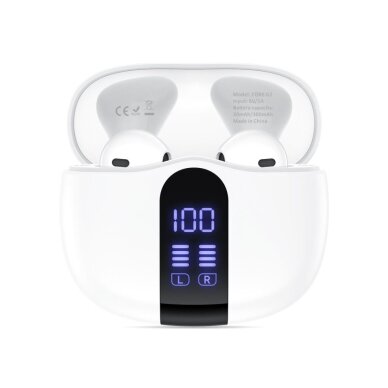 Belaidės ausinės Tech-Protect UltraBoost TWS Core G2 – baltos 2