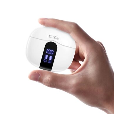 Belaidės ausinės Tech-Protect UltraBoost TWS Core G2 – baltos 4