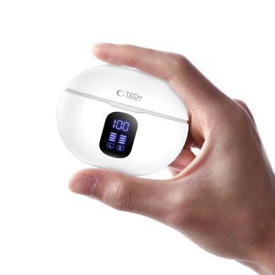 Belaidės ausinės Tech-Protect UltraBoost TWS Pro G2 – baltos 4