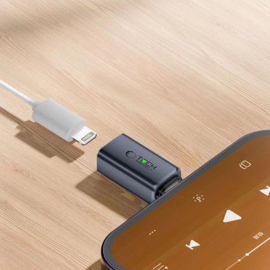 Tech-Protect UltraBoost Type-C į Lightning adapteris – pilkas 1