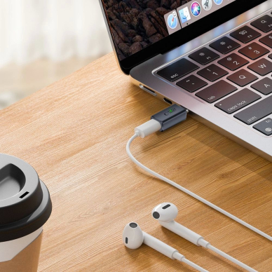 Tech-Protect UltraBoost Type-C į Lightning adapteris – pilkas 2
