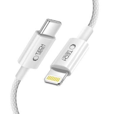 Krovimo laidas Tech-Protect UltraBoost USB-C / Lightning PD27W / 3A 200 cm – pilkas 2