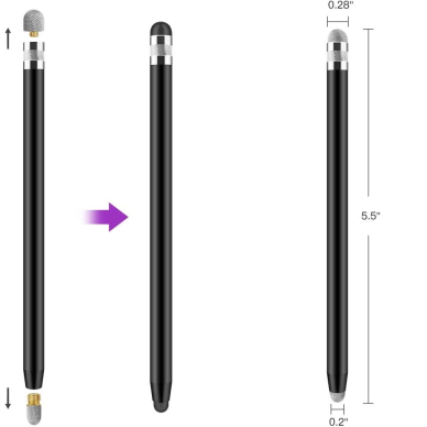 Tech-Protect USP100 4-antgalių pasyvus prisilietimo rašiklis – violetinis 2