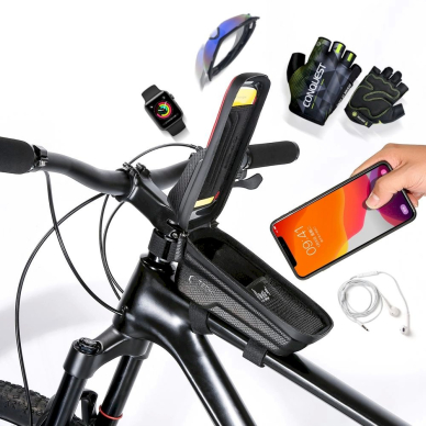 Tech-Protect V2 bicycle bagspace a 1l phone - Juodas 4 Tech-Protect V2 bicycle bagspace a 1l phone - Juodas 4