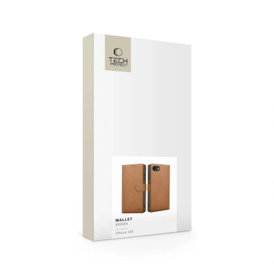 iPhone 16e – Tech-Protect Wallet dėklas - Rudas 4