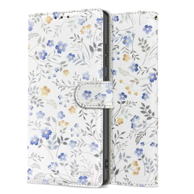 Tech-Protect Piniginės tipo Dėklas skirtas iPhone 16e - Daisies with Leaves 2