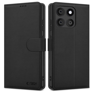 Motorola Edge 60 Fusion Tech-Protect Wallet dėklas - juodas Motorola Edge 60 Fusion Tech-Protect Wallet dėklas - juodas