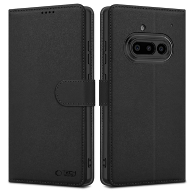 Nothing Phone 3A – Tech-Protect Wallet dėklas - Matinis juodas Nothing Phone 3A – Tech-Protect Wallet dėklas - Matinis juodas