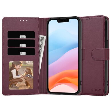 Samsung Galaxy A26 5G / A17 4G / 5G dėklas Tech-Protect Wallet – bordo 1