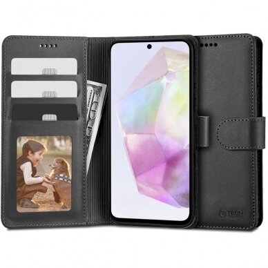 Tech-Protect Wallet Dėklas Samsung Galaxy A35 5G - Juodas Tech-Protect Wallet Dėklas Samsung Galaxy A35 5G - Juodas