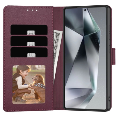 Tech-Protect Piniginės tipo Dėklas skirtas Samsung Galaxy A56 5G - Burgundy 1