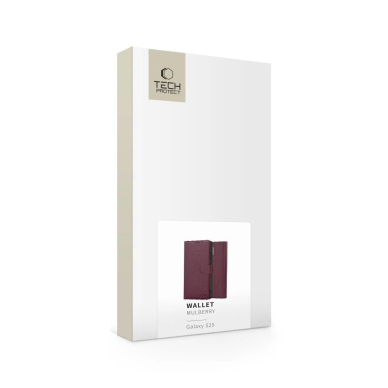 Tech-Protect Piniginės tipo Dėklas skirtas Samsung Galaxy S25 - Burgundy 4
