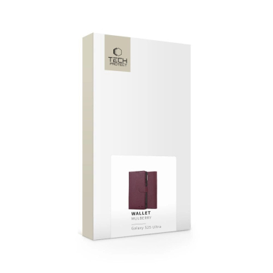 Tech-Protect Piniginės tipo Dėklas skirtas Samsung Galaxy S25 Ultra - Burgundy 4